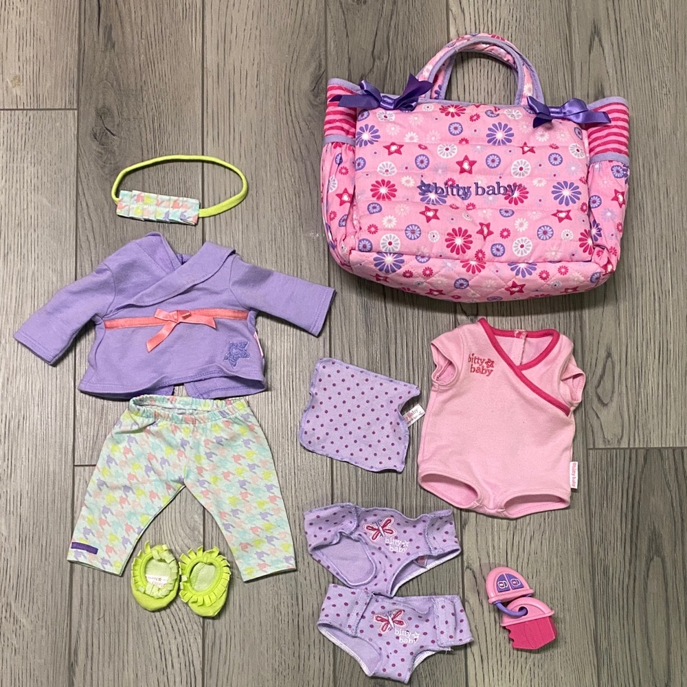 Pink and Purple Doll Accessory Set